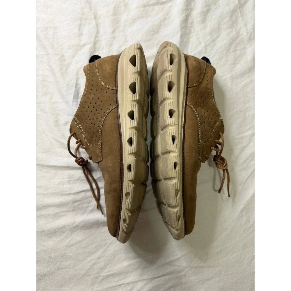 Johnston & Murphy Mens XC4 Prentiss Plain Toe Tan Nubuck Shoes 11M 59-35601